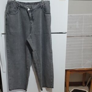 SHEIN  Curve gray Elastic Waist Relax Fit Size 2XL